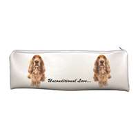 Large School Pencil Case Gold Cocker Spaniel 