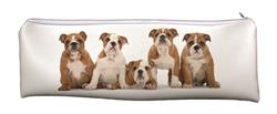 Bulldog Puppy Dogs Large, Long School Pencil Case Animal Breed Gift AD-BU10CA