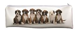 Boxer Puppy Dogs Large, Long School Pencil Case, Animal Breed AD-B29CA