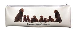 Large School Pencil Case Chocolate Labrador Family Breed