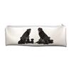 Large PVC Cloth School Pencil Case Black Labrador Dogs