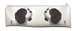 King Charles Spaniel Dog Large PVC School Pencil Case