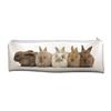 Cute Rabbits Large, Long School Pencil Case, Animal Gift