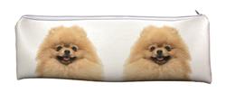 Pomeranian Dog Extra Long, Large Pencil Case School or Office AD-PO94CA