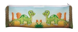 Childrens Cute Dinosaur Large, Long Pencil Case