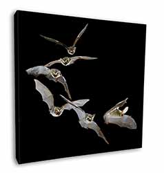 Bats in Flight Square Canvas 12"x12" Wall Art Picture Print