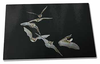 Large Glass Cutting Chopping Board Bats in Flight