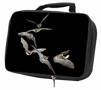 Bats in Flight Black Insulated School Lunch Box/Picnic Bag