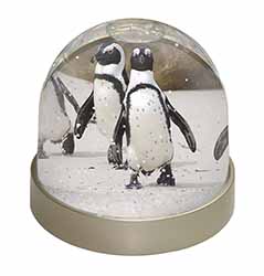 Penguins on Sandy Beach Snow Globe Photo Waterball