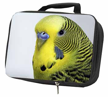 Yellow Budgerigar, Budgie Black Insulated School Lunch Box/Picnic Bag