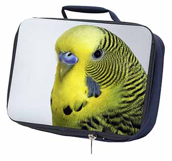 Yellow Budgerigar, Budgie Navy Insulated School Lunch Box/Picnic Bag