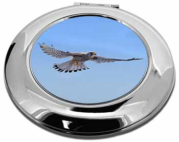 Flying Kestrel Bird of Prey Make-Up Round Compact Mirror