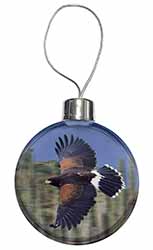 Flying Harris Hawk Bird of Prey Christmas Bauble