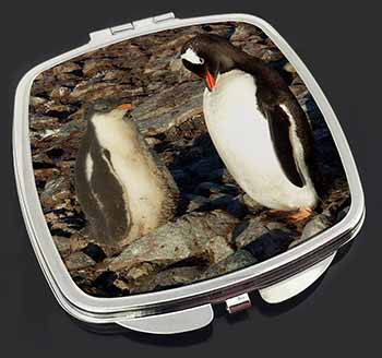 Penguins on Pebbles Make-Up Compact Mirror