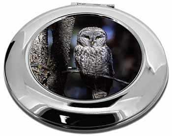 Stunning Owl in Tree Make-Up Round Compact Mirror