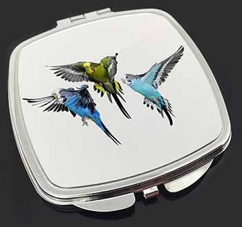 Budgerigars, Budgies in Flight Make-Up Compact Mirror