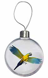 In-Flight Flying Parrot Christmas Bauble