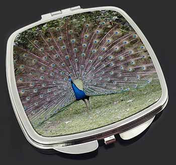 Colourful Peacock Make-Up Compact Mirror