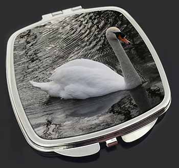 Beautiful Swan Make-Up Compact Mirror