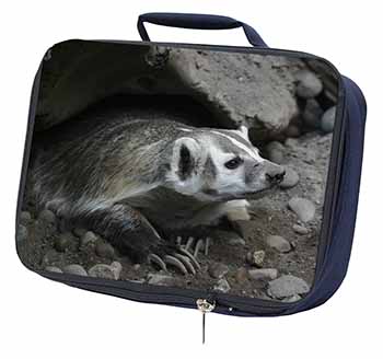 Badger on Watch Navy Insulated School Lunch Box/Picnic Bag