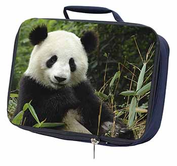 Beautiful Panda Bear Navy Insulated School Lunch Box/Picnic Bag