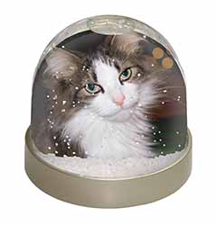 Beautiful Tabby Cat Snow Globe Photo Waterball