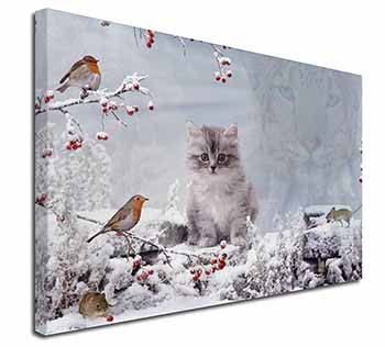 Spirit Cat on Kitten Watch Canvas X-Large 30"x20" Wall Art Print