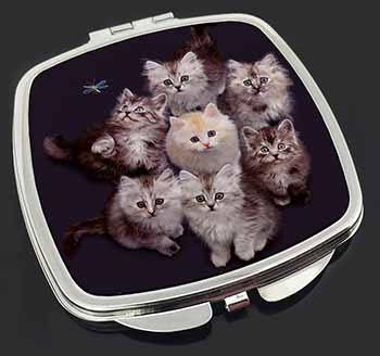 Cute Kittens+Dragonfly Make-Up Compact Mirror