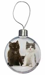 Cute Kittens Christmas Bauble