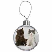 Cute Kittens Christmas Bauble