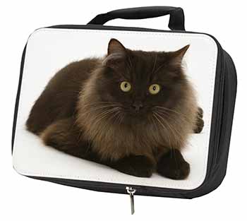 Chocolate Black Cat Black Insulated School Lunch Box/Picnic Bag