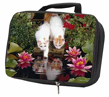 Turkish Van Cats by Fish Pond Black Insulated School Lunch Box/Picnic Bag