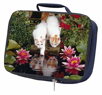 Turkish Van Cats by Fish Pond Navy Insulated School Lunch Box/Picnic Bag