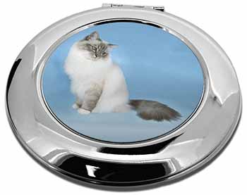 Birman Cats Make-Up Round Compact Mirror