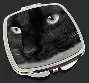 Gorgeous Black Cat Make-Up Compact Mirror