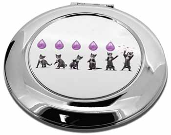 Kittens Bursting Balloons Make-Up Round Compact Mirror