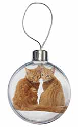 Ginger Kittens Christmas Bauble