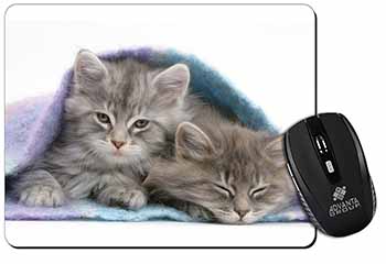 Kittens Under Blanket Computer Mouse Mat