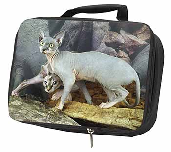 Sphynx Cat Black Insulated School Lunch Box/Picnic Bag