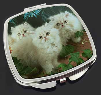 Cream Persian Kittens Make-Up Compact Mirror