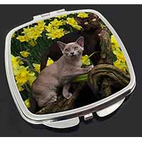 Burmese Cats Amoungst Daffodils Make-Up Compact Mirror