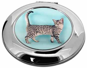 Egyptian Mau Cat Make-Up Round Compact Mirror