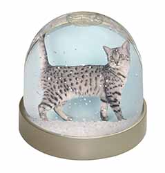 Egyptian Mau Cat Snow Globe Photo Waterball