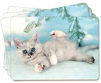 Tiffanie Kitten, Tiffany Cat Picture Placemats in Gift Box