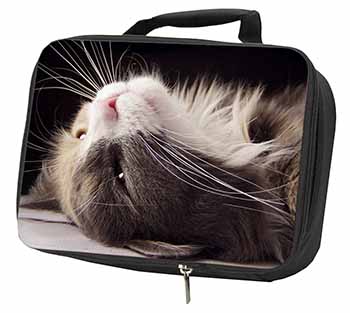 Cat in Ecstacy Black Insulated School Lunch Box/Picnic Bag