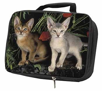 Abyssinian Cats by Poppies Black Insulated School Lunch Box/Picnic Bag