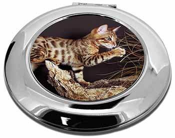 A Gorgeous Bengal Kitten Make-Up Round Compact Mirror