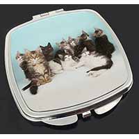 Cute Norwegian Forest Kittens Make-Up Compact Mirror