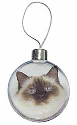 Birman Cat Christmas Bauble