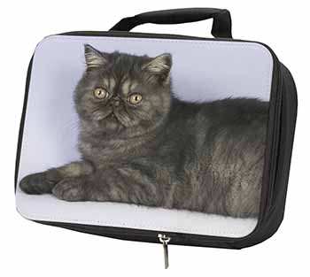 Exotic Smoke Cat Black Insulated School Lunch Box/Picnic Bag